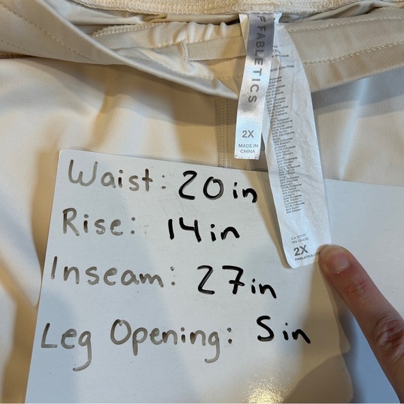 Fablestics Women’s Oats High Waisted Cold Weather Pocket Joggers - 2X - Picture 6 of 6